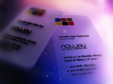 Translucent business card
