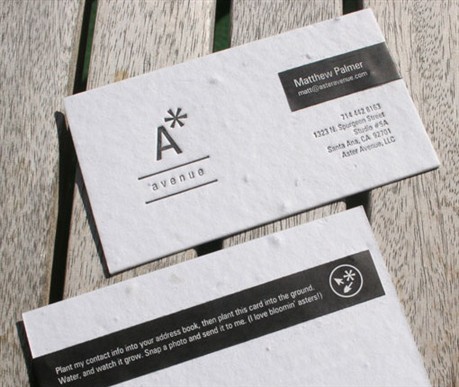 Seed Paper business card