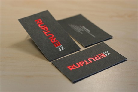 Rupture Studio business card