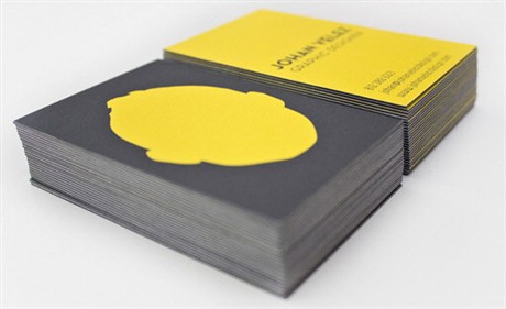 Self Identity Yellow Design business card