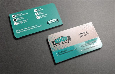 Silk Laminated business card