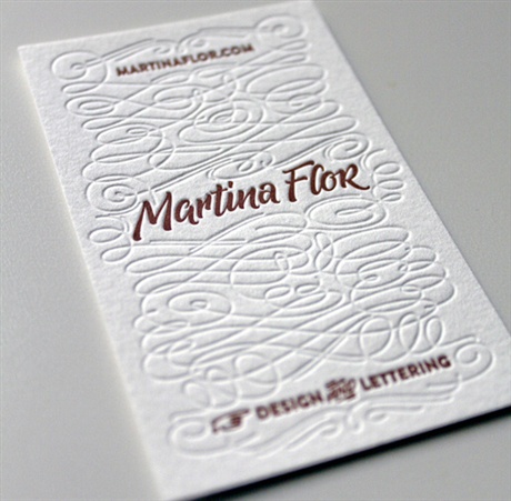 Brush Lettering Business Card business card