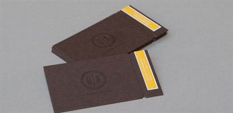 Chocolate Colored Card business card