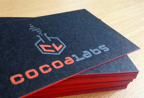 Cocoa Labs Letterpress business card