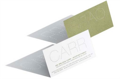 Acupuncture business card