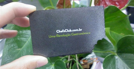 Black Brush Stainless Steel Card business card