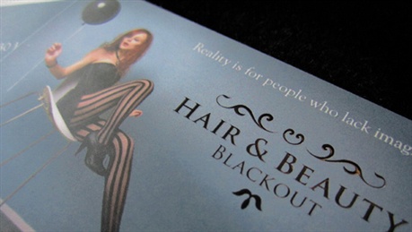Black Out Hair business card