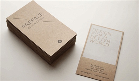 Eco Paper Business Card business card