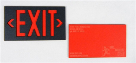 Exit Business Card business card