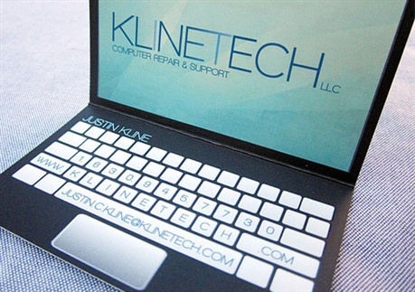 Laptop Design Business Card business card