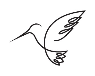 bird,fly,line,cosmetics logo