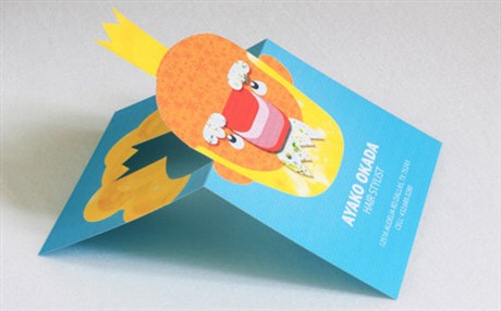 Popup business card