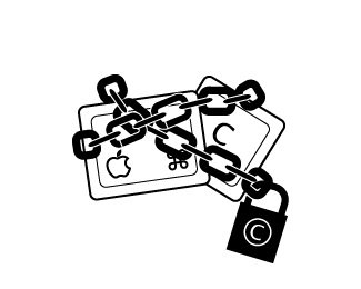 chain,lock,copyright,c logo