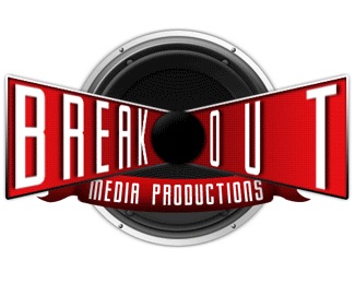 3d,media,speaker,production logo