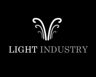black,light,white,ant,industrial logo