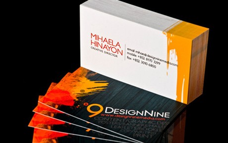 Design Nine Media Card business card