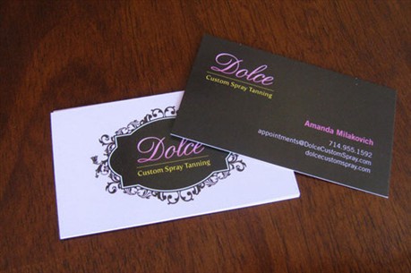 Dolce Custom Spray business card