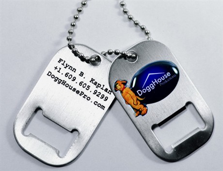 Dog Tags business card