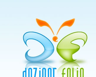 design,developer,butterfly,gloss,3d logo logo