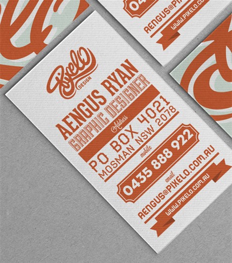 Creative Typography  Design For A Graphic Designer business card