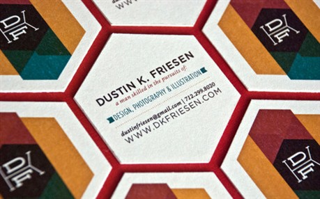 Hexagonal business card