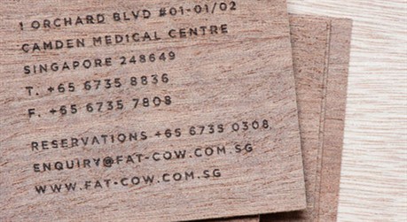 Fat Cow Branding & Identity business card