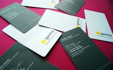 Gema Design business card