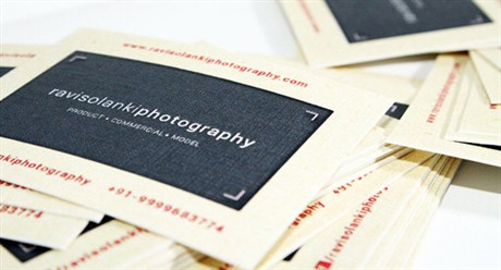 Photographer business card