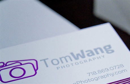 Photography Letterpress Design business card