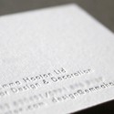 Minimal Design Letterpress  For An Interior Designer