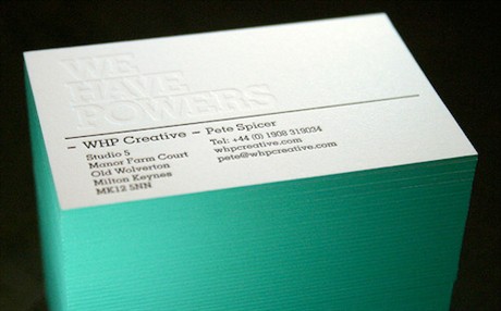 WHP Creative Design business card