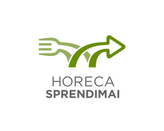 arrow,fork,solution,horeca,transition logo