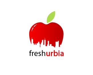 apple,city,fresh,urban logo