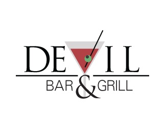 bar,devil,grill logo