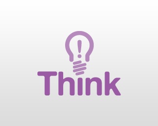 lightbulb,think logo