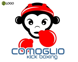 box,monkey,fight,boxing,kick boxing logo