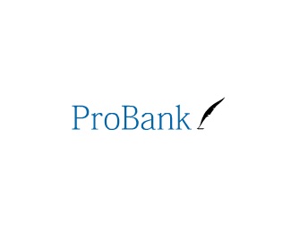 bank,pen,pro,feather logo