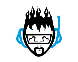 black,blue,illustrator,goggles,baby blue logo