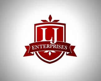 red,shield,marquee,enterprises,ribben logo