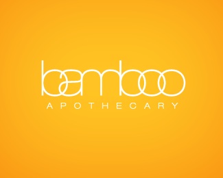 bamboo,pharmacy,natural,typo,apothecary logo