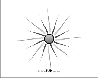 sun,black sun logo