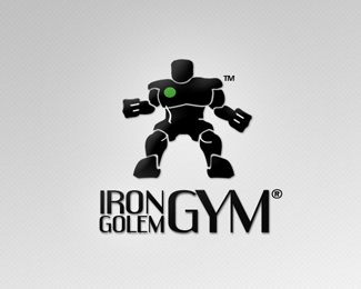design,logo,gym,irongolem logo