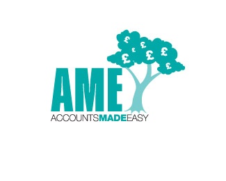 money,accounts,trees logo