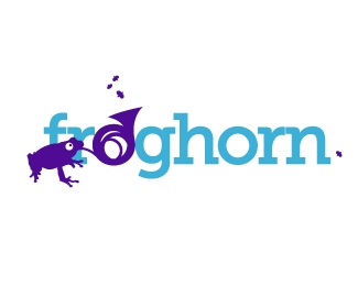 frog,funny,horn,weird logo