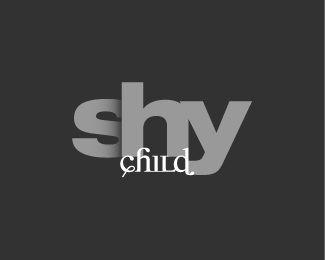 concept,shy child logo