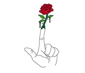 Rose, Hand