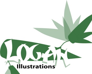 Bamboo Leaf Logo logo