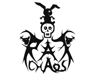 band,metal,comedy,chaos,hardcore logo
