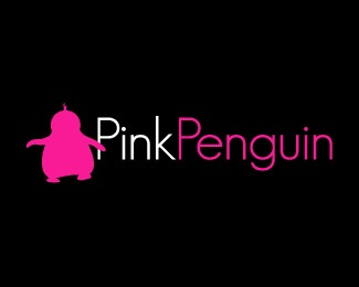 pink,gay,penguin logo