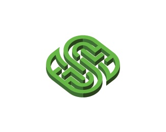 garden,maze logo